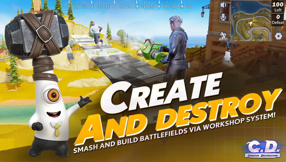 Construcción y destrucción dentro del juego